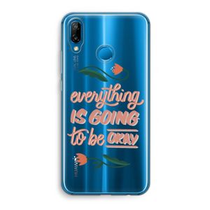 Optimistic flower girl: Huawei P20 Lite Transparant Hoesje