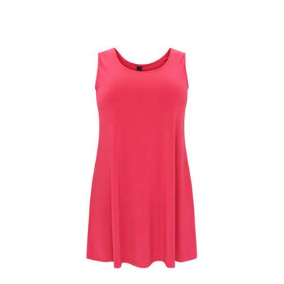 Yoek singlet van travelstof DOLCE roze Yoek singlet van travelstof DOLCE roze