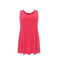 Yoek singlet van travelstof DOLCE roze - thumbnail