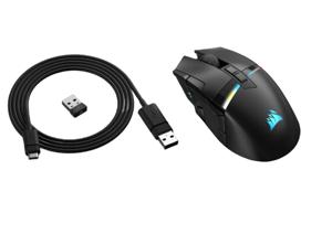 Corsair CH-931A011-EU muis Gamen Rechtshandig RF-draadloos + Bluetooth Optisch 26000 DPI