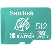 SanDisk MicroSDXC Extreme Gaming 512GB 100MB / 90mb Nintendo licensed Micro SD-kaart Groen - thumbnail