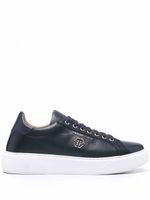 Philipp Plein baskets à lacets - Bleu