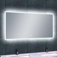 Wiesbaden Quatro Dimbare LED Badkamerspiegel met Verwarming - 120x60 cm