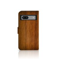 Google Pixel 8A Book Style Case Donker Hout - thumbnail