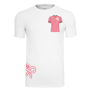 Heurtefeu - Pink Jersey Fitted Stretch T-Shirt - Wit