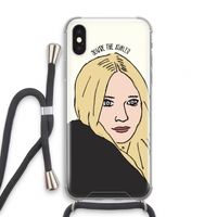 Ashley: iPhone XS Transparant Hoesje met koord