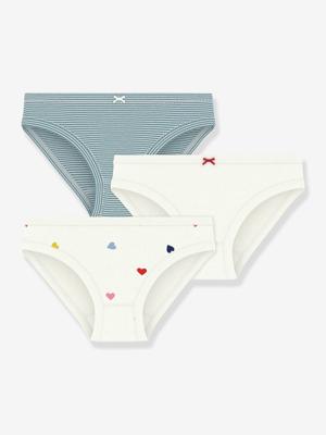 Set van 3 slipjes katoen PETIT BATEAU wit Set van 3 slipjes katoen PETIT BATEAU wit