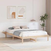 Bedframe met nachttafels Bruin 140 x 200 cm Bruin
