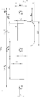 Nemef P 1769/17 Rs Sluitplaat | RVS 29x196mm rechthoekig | DR 1+3 | draairichting: rechts - 9176990171