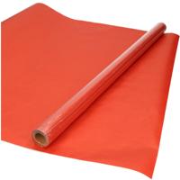 Rollen Kraft inpakpapier - rood - 200 x 70 cm - kadopapier