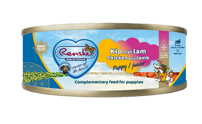 Renske Vers Vlees Maaltijd hond/puppy Kip/Lam 95gr