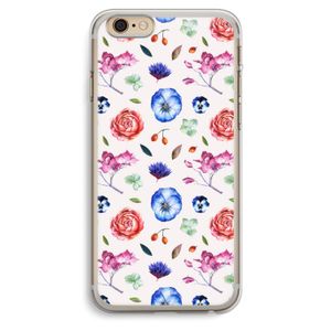 Bloemetjes: iPhone 6 Plus / 6S Plus Transparant Hoesje