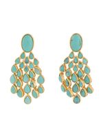 Aurelie Bidermann boucles d'oreilles Cherokee à ornements en turquoise - Bleu