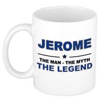 Naam cadeau mok/ beker Jerome The man, The myth the legend 300 ml   -