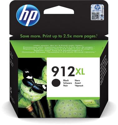 HP inktcartridge 912XL, 825 pagina&apos;s, OEM 3YL84AE#BGX, zwart