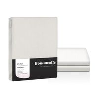 Bonnanotte Bonnanotte Perkal Hoeslaken 180x210 Off White - thumbnail