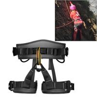 XINDA XDA9516 outdoor rotsklimmen polyester High-Strength Wire verstelbare Downhill hele lichaam veiligheidsgordel (zwart)