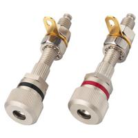 Monacor BP-420 kabel-connector speaker terminals Roestvrijstaal - thumbnail