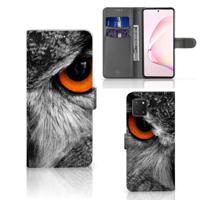 Samsung Note 10 Lite | Telefoonhoesje | Met pasjeshouder | Uil