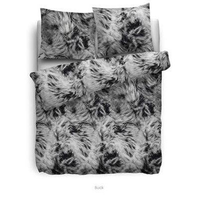 Heckett & Lane dekbedovertrek Buck - grijs - 240x220 cm