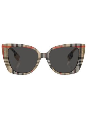 Burberry Eyewear lunettes de soleil Meryl à monture papillon - Marron