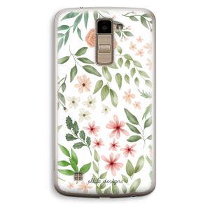 Botanical sweet flower heaven: LG K10 (2016) Transparant Hoesje