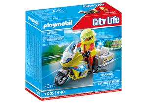 PLAYMOBIL City Life noodmotorfiets met zwaailicht 71205