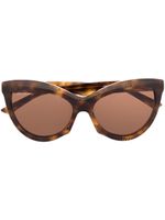 Balenciaga Eyewear lunettes de soleil BB à monture papillon - Marron