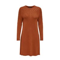ONLY gebreide jurk ONLSELIN roodbruin - thumbnail