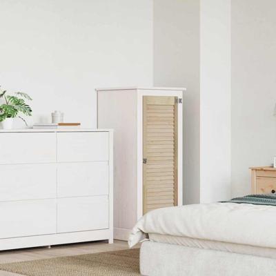 Kastdeur Anders Bruin 110 x 39.5 x 2.1 cm Massief grenenhout