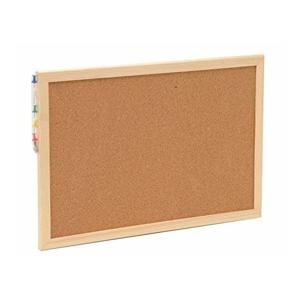 Prikbord/memobord inclusief punaises - 22 x 30 cm - Naturel kurk - Kantoor artikelen