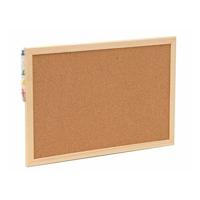 Prikbord/memobord inclusief punaises - 22 x 30 cm - Naturel kurk - Kantoor artikelen