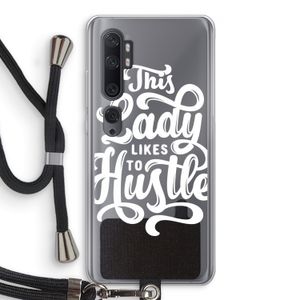 Hustle Lady: Xiaomi Mi Note 10 Pro Transparant Hoesje met koord