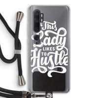 Hustle Lady: Xiaomi Mi Note 10 Pro Transparant Hoesje met koord