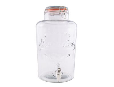 Point Virgule Glazen pot met kraantje 8l