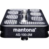 Mantona AS-100-2M Snelwisselplaat Schroefdraad (buiten)=1/4, 3/8 - thumbnail