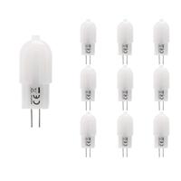 10x G4 LED lamp - 1,3W 120lm - 6500K daglicht wit - Vervangt 12W - 12V - G4 Fitting - G4 Steeklamp - G4 LED Capsule