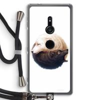 Yin Yang Wolves: Sony Xperia XZ2 Transparant Hoesje met koord