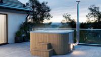 Tuindeco Hottub Deluxe vierkant- - Rvs, Hout, Polyester- Tuindeco