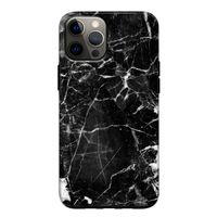 Zwart Marmer 2: iPhone 12 Tough Case