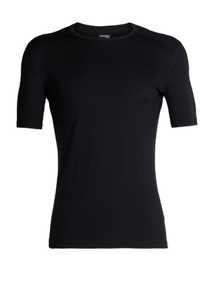 Icebreaker Merino 200 Oasis SS Crewe Thermoshirt Heren Black M