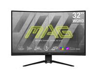 MSI MAG 325CQRXFDE Gaming monitor Energielabel G (A - G) 80 cm (31.5 inch) 2560 x 1440 Pixel 16:9 1 ms HDMI, DisplayPort, Hoofdtelefoonaansluiting, USB 2.0,