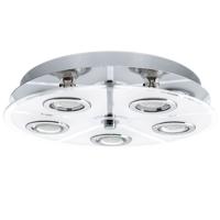 Eglo Led plafondlamp Cabo Round 5x3w - 3000K - 35cm chroom 30933 - thumbnail