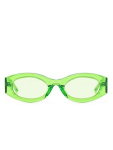 Linda Farrow Berta oval sunglasses - Vert