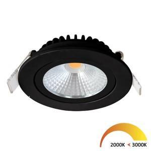 EcoDim LED inbouwspot 5W DimToWarm 85mm 36gr rond verstelbaar zwart - LED4710