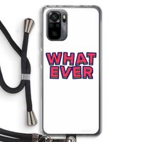 Whatever: Xiaomi Redmi Note 10 Pro Transparant Hoesje met koord Whatever: Xiaomi Redmi Note 10 Pro Transparant Hoesje met koord