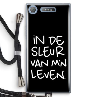 De Sleur: Sony Xperia XZ1 Transparant Hoesje met koord