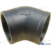 GS30566 - 45 graden F-F RVS-bocht 2"