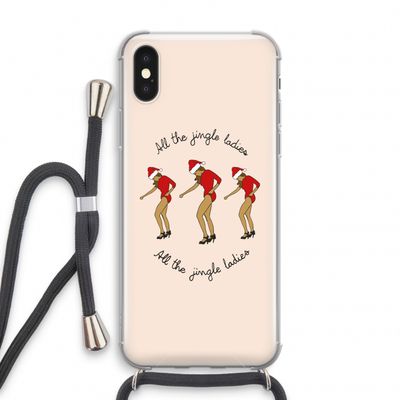 Jingle Ladies: iPhone XS Transparant Hoesje met koord