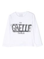 Gaelle Paris Kids t-shirt en coton à logo imprimé - Blanc - thumbnail